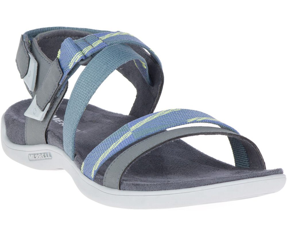 Merrell Sandaler Dame - District Mendi Backstrap - Grå/Blå - CPB986430